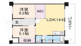 醍醐中市営住宅1棟間取り図面