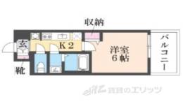 プレサンス大津京町ベルリーヴァ間取り図面