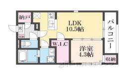 プランドール椥辻間取り図面