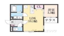 プランドール椥辻間取り図面