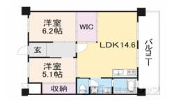 醍醐中市営住宅1棟間取り図面