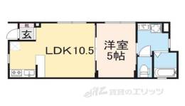 ボヌールハウス京都稲荷間取り図面