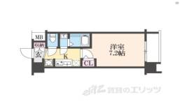 エステムコート京都二条間取り図面