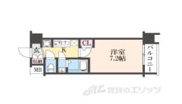 エステムコート京都二条間取り図面