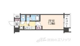 エステムコート京都二条間取り図面