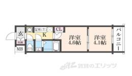 エステムコート京都二条間取り図面