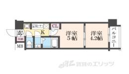 エステムコート京都二条間取り図面