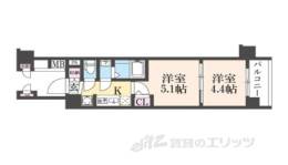 エステムコート京都二条間取り図面