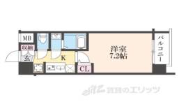 エステムコート京都二条間取り図面