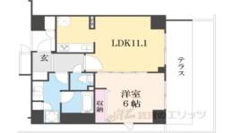 デュオヒルズ京都室町通鯉山町間取り図面