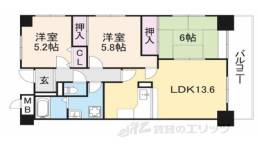 塚口コーストヒルズ間取り図面
