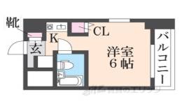 猪名寺パークマンション１間取り図面