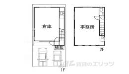 上鳥羽高畠町倉庫兼事務所間取り図面