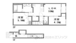 湖南市三雲新築アパートＡ棟間取り図面