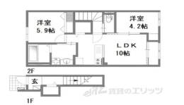 湖南市三雲新築アパートＡ棟間取り図面