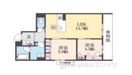 ヴェスプッチ二条城間取り図面