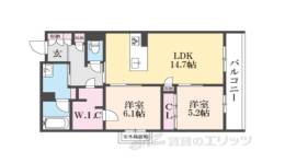 ヴェスプッチ二条城間取り図面