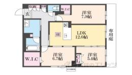 ヴェスプッチ二条城間取り図面