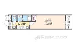 Ｌａ　ＦｉｔｅＧＯＳＨＯＫＩＴＡ　１間取り図面