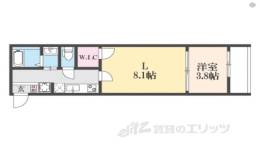 Ｌａ　ＦｉｔｅＧＯＳＨＯＫＩＴＡ　１間取り図面