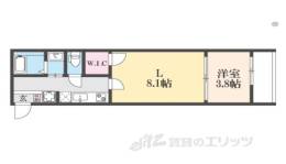 Ｌａ　ＦｉｔｅＧＯＳＨＯＫＩＴＡ　１間取り図面
