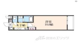 Ｌａ　ＦｉｔｅＧＯＳＨＯＫＩＴＡ　１間取り図面