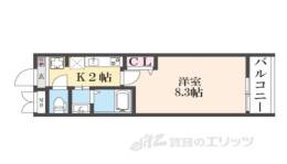 Ｌａ　ＦｉｔｅＧＯＳＨＯＫＩＴＡ　１間取り図面