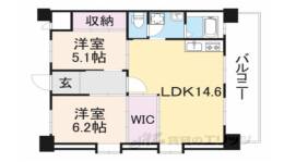 醍醐中市営住宅2棟間取り図面