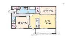 Ｄ－ｒｅｓｉｄｅｎｃｅ香里新町間取り図面