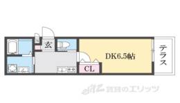 (仮称)山科区椥辻西浦町　新築アパート間取り図面