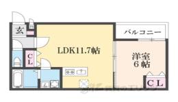 (仮称)山科区椥辻西浦町　新築アパート間取り図面