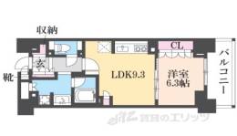 ジオ京都堀川三条間取り図面