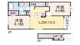 クレール丹波篠山２間取り図面
