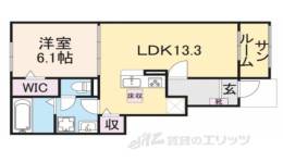 クレール丹波篠山２間取り図面
