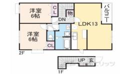 グロースハイツ新石切１間取り図面