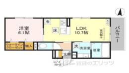 ＧＲＡＭＭ六地蔵Ｂ棟間取り図面