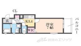 クリエオーレ小若江間取り図面