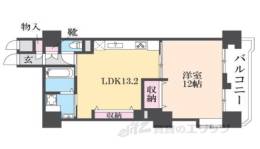 シャレー山科間取り図面