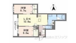 シャーメゾン　アオハウオリ間取り図面