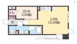 ベルヴィ石山間取り図面