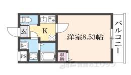 仮）フラッティ西京極間取り図面