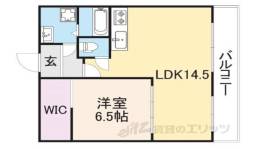 比枝コーポラス上町１間取り図面
