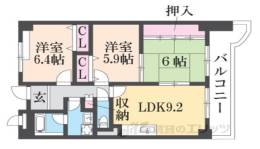 グランヴェール萩原間取り図面