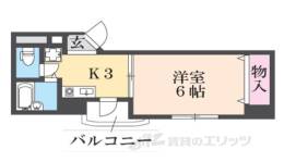 光陽川西マンション間取り図面