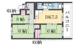 枚方ハイツ３号棟間取り図面
