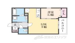 ザカラ―東本町Ｂ棟間取り図面