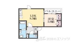 ザカラ―東本町Ｂ棟間取り図面