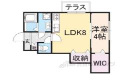 ソレイユビセレクト法蓮町２間取り図面