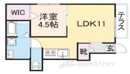 ソレイユビセレクト法蓮町２間取り図面