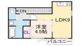 ソレイユビセレクト法蓮町２間取り図面